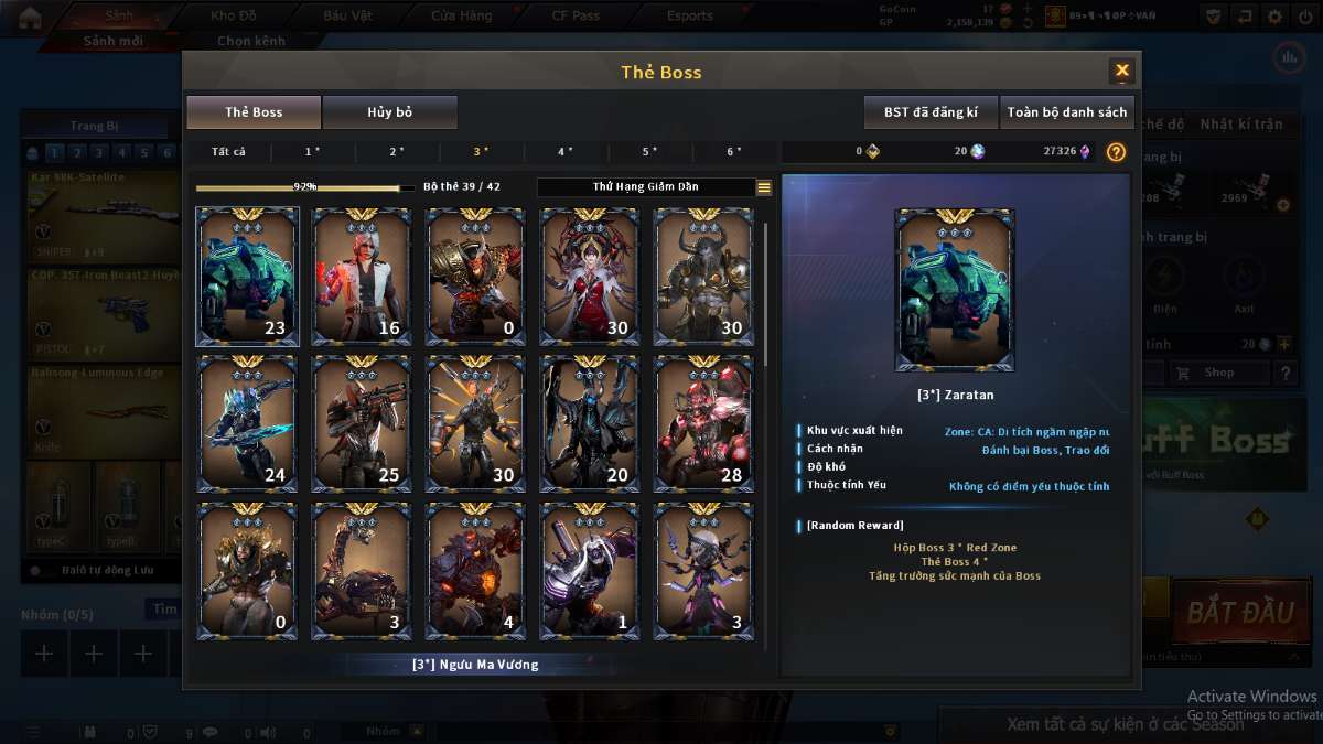 shop acc cf uy tin gia re